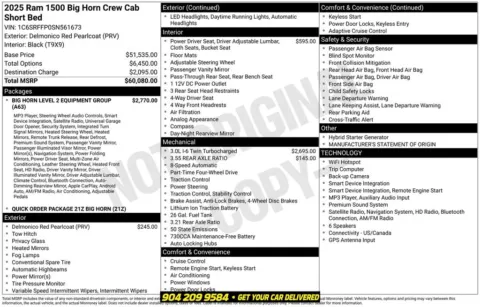 Photos of 2025 Ram 1500 Big Horn/Lone Star for sale in Jacksonville, FL at AUTOLAND