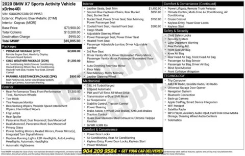 Photos of 2020 BMW X7 xDrive40i for sale in Jacksonville, FL at AUTOLAND