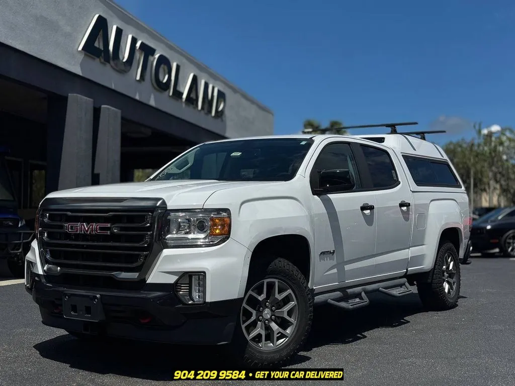 White 2022 GMC Canyon AT4 w/Leather for sale in Jacksonville, FL