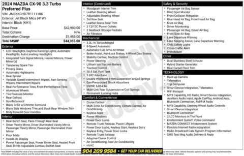 Photos of 2024 Mazda CX-90 3.3 Turbo Preferred Plus for sale in Jacksonville, FL at AUTOLAND