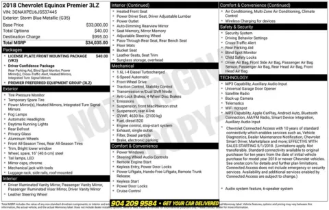 Photos of 2018 Chevrolet Equinox Premier for sale in Jacksonville, FL at AUTOLAND
