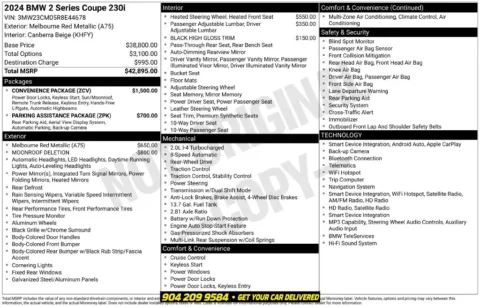 More photos of 2024 BMW 2 Series 230i at AUTOLAND, FL