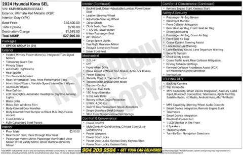 Photos of 2024 Hyundai Kona SEL for sale in Jacksonville, FL at AUTOLAND