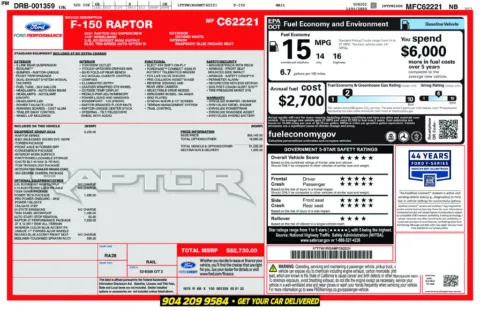 Photos of 2021 Ford F-150 Raptor for sale in Jacksonville, FL at AUTOLAND