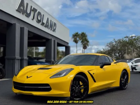 Yellow 2015 Chevrolet Corvette Stingray Z51 for sale in Jacksonville, FL