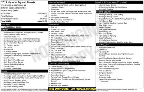 Photos of 2014 Hyundai Equus Ultimate for sale in Jacksonville, FL at AUTOLAND