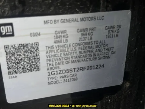 Another view of 2024 Chevrolet Malibu LT for sale in Jacksonville, FL at AUTOLAND