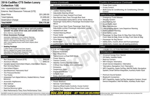 Photos of 2016 Cadillac CTS 2.0L Turbo Luxury for sale in Jacksonville, FL at AUTOLAND