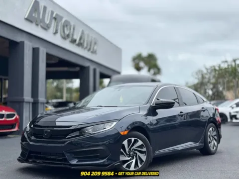 Black 2017 Honda Civic LX for sale in Jacksonville, FL