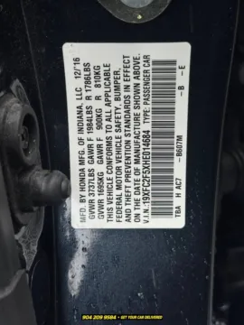 Another view of 2017 Honda Civic LX for sale in Jacksonville, FL at AUTOLAND