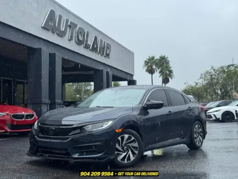 Black 2017 Honda Civic LX for sale in Jacksonville, FL