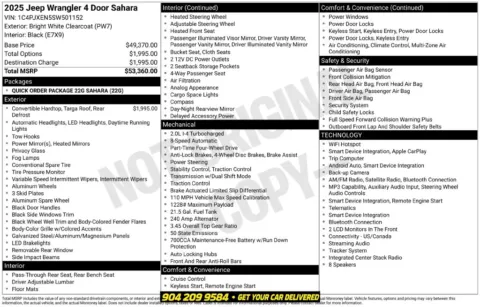 Photos of 2025 Jeep Wrangler Sahara for sale in Jacksonville, FL at AUTOLAND