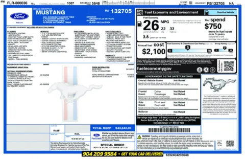 Photos of 2024 Ford Mustang EcoBoost Premium for sale in Jacksonville, FL at AUTOLAND