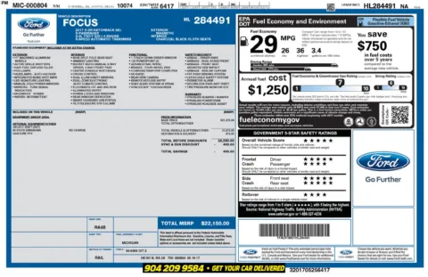Photos of 2017 Ford Focus SEL for sale in Jacksonville, FL at AUTOLAND