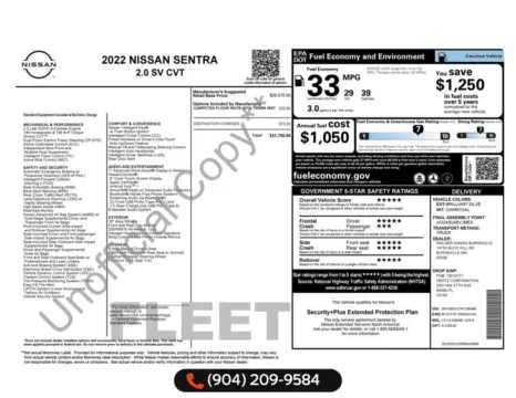 More photos of 2022 Nissan Sentra SV at AUTOLAND, FL