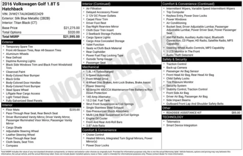 More photos of 2016 Volkswagen Golf TSI S 4-Door at AUTOLAND, FL