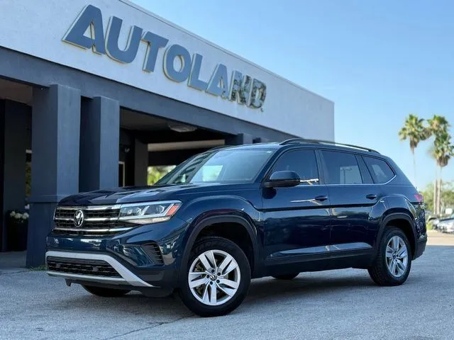 Blue 2021 Volkswagen Atlas 2.0T S for sale in Jacksonville, FL