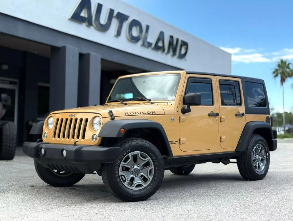 Silver 2014 Jeep Wrangler Unlimited Rubicon Sport Utility 4D for sale in Jacksonville, FL