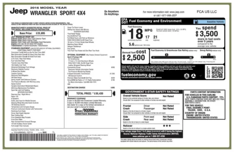 Another view of 2016 Jeep Wrangler Sport for sale in Jacksonville, FL at AUTOLAND