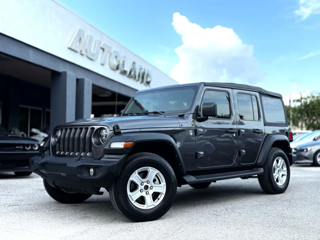 Silver 2022 Jeep Wrangler Unlimited Sport S Sport Utility 4D for sale in Jacksonville, FL