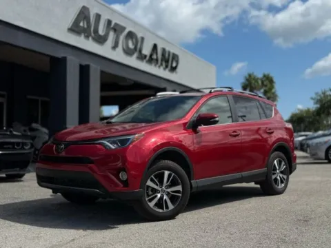 Red 2017 Toyota RAV4 XLE for sale in Jacksonville, FL