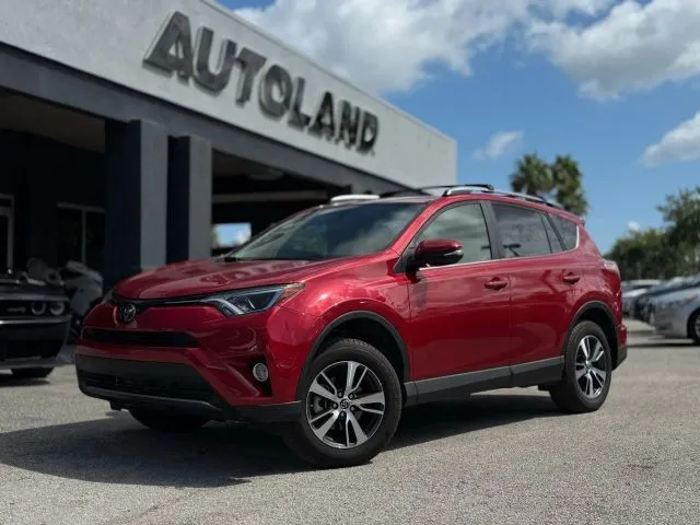 Red 2017 Toyota RAV4 XLE for sale in Jacksonville, FL