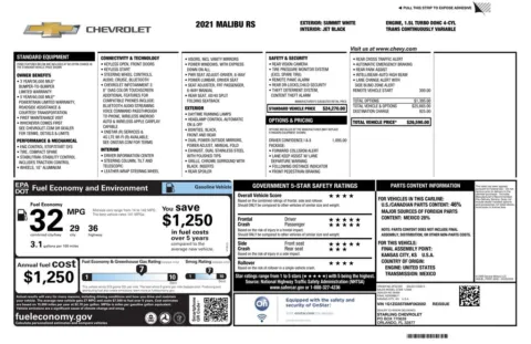 More photos of 2021 Chevrolet Malibu RS at AUTOLAND, FL