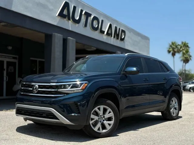 Blue 2021 Volkswagen Atlas Cross Sport 2.0T S for sale in Jacksonville, FL