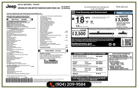 More photos of 2016 Jeep Wrangler Unlimited Rubicon at AUTOLAND, FL