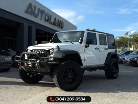 White 2016 Jeep Wrangler Unlimited Rubicon for sale in Jacksonville, FL