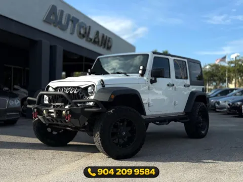 White 2016 Jeep Wrangler Unlimited Rubicon for sale in Jacksonville, FL