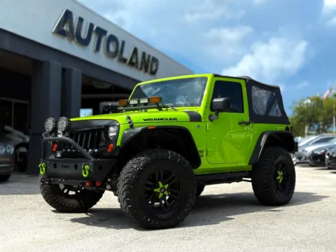 Green 2013 Jeep Wrangler Sport for sale in Jacksonville, FL