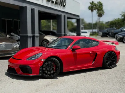 Gray 2021 Porsche 718 Cayman GT4 Coupe 2D for sale in Jacksonville, FL