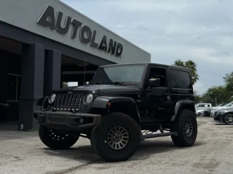 Blue 2017 Jeep Wrangler 75th Anniversary Edition Sport Utility 2D for sale in Jacksonville, FL