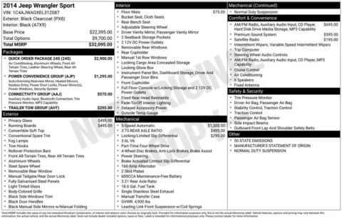 Photos of 2014 Jeep Wrangler Sport for sale in Jacksonville, FL at AUTOLAND