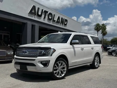 White 2019 Ford Expedition Max Platinum for sale in Jacksonville, FL