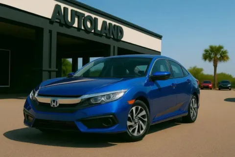 Red 2017 Honda Civic LX for sale in Jacksonville, FL