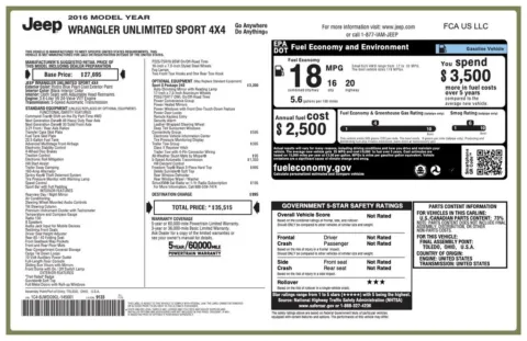 Photos of 2016 Jeep Wrangler Unlimited Sport for sale in Jacksonville, FL at AUTOLAND