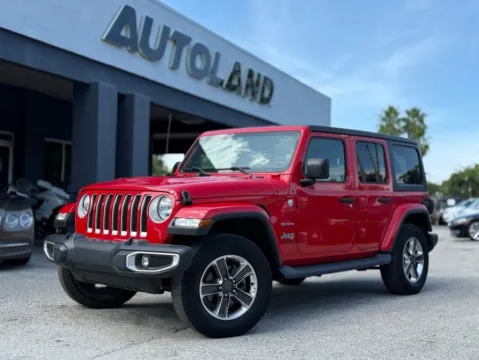 Red 2019 Jeep Wrangler Unlimited Sahara for sale in Jacksonville, FL