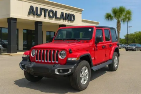 Red 2019 Jeep Wrangler Unlimited Sahara for sale in Jacksonville, FL