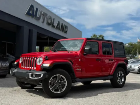 Red 2019 Jeep Wrangler Unlimited Sahara for sale in Jacksonville, FL