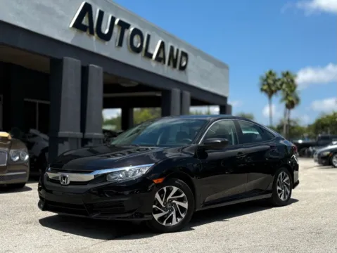 Black 2017 Honda Civic EX for sale in Jacksonville, FL