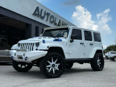 White 2013 Jeep Wrangler Unlimited Sahara for sale in Jacksonville, FL