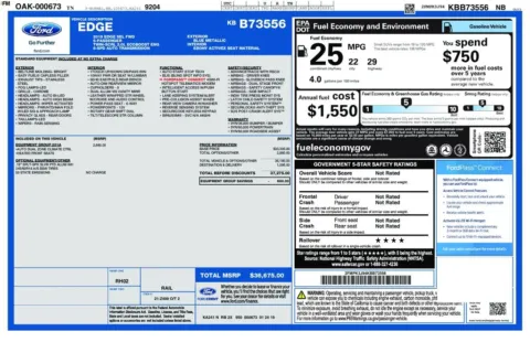 Photos of 2019 Ford Edge SEL for sale in Jacksonville, FL at AUTOLAND