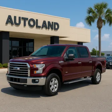 Red 2016 Ford F-150 Lariat for sale in Jacksonville, FL
