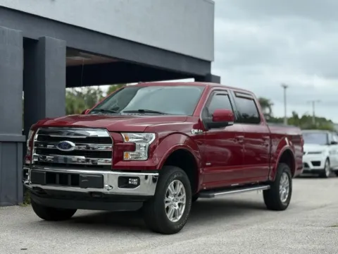 Red 2016 Ford F-150 Lariat for sale in Jacksonville, FL