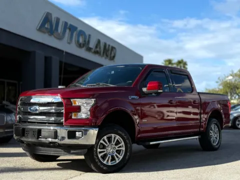 Red 2016 Ford F-150 Lariat for sale in Jacksonville, FL