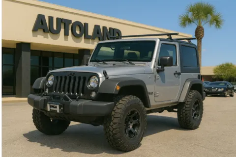 Silver 2017 Jeep Wrangler Willys Wheeler for sale in Jacksonville, FL