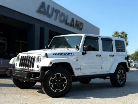 White 2015 Jeep Wrangler Unlimited Rubicon for sale in Jacksonville, FL