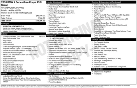 Photos of 2018 BMW 4 Series 430i Gran Coupe for sale in Jacksonville, FL at AUTOLAND